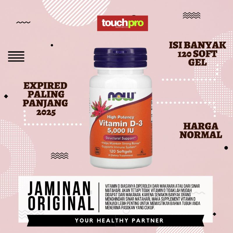 Vit D3 5000 iu Vitamin D3 5000 iu isi 120 soft gel original