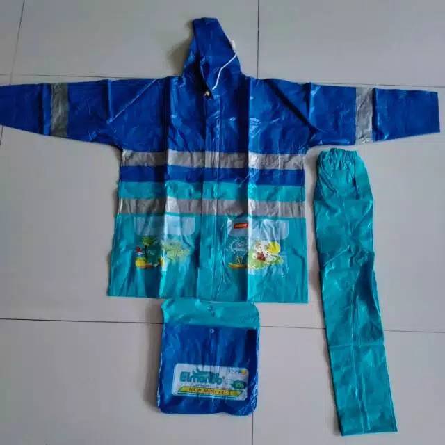 Jas Hujan Anak Murah New Mini Kids Elmondo 306 / Mantel Anak Kombinasi / Jas Hujan Anak Terlaris