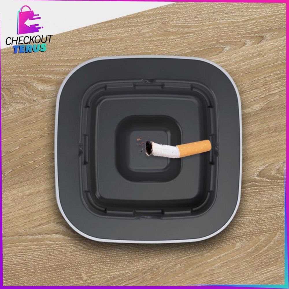 CT C509 Asbak Tempat Abu Rokok Otomatis Tanpa Asap Multifungsi Pembersih Udara Ion Negatif Purifier Smoke Ashtray Cleaner