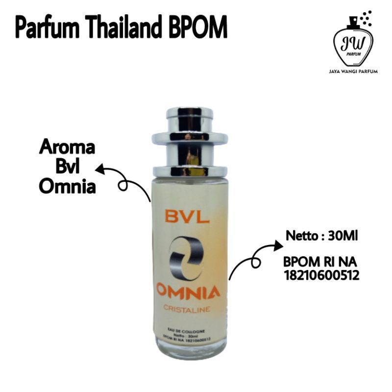 Parfum Wanita Tahan Lama / Parfum Thailand Bvlgari Omnia Cristaline Parfum THAILAND WANITA 30ML Minyak Wangi Cewek