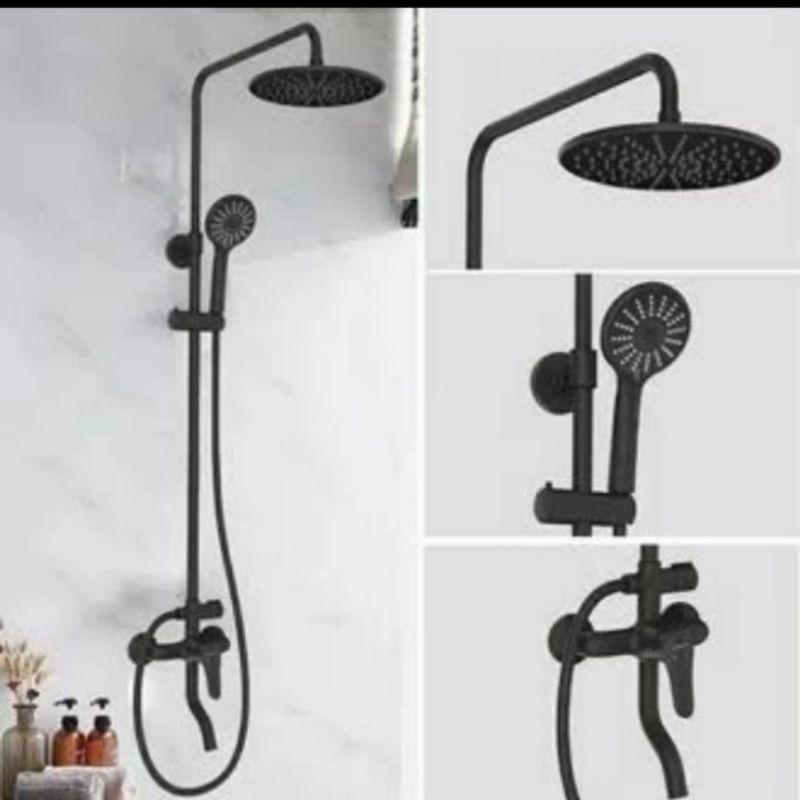 shower tiang panas dingin kran tiang hitam panas dingin