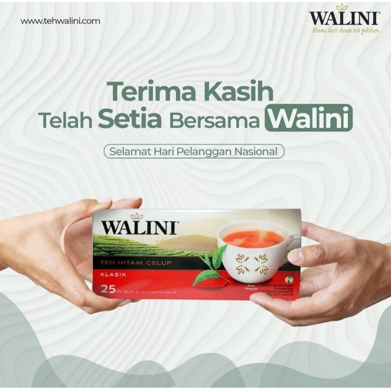 TEH WALINI HITAM KLASIK BLACK TEA CELUP 25 AMPLOP BOOSTER ASI TEH PELANGSING ASAM URAT TEH DETOX RIL