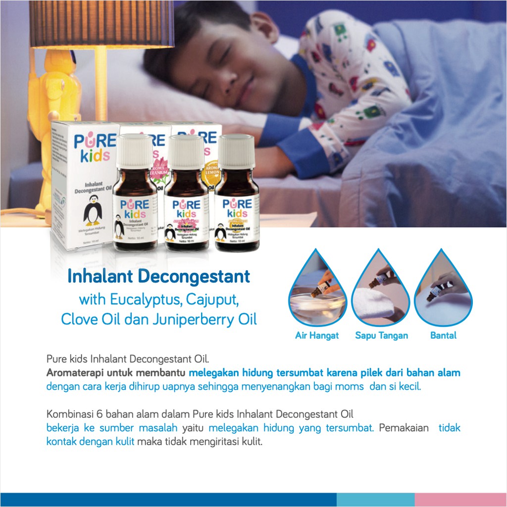 [BPOM] - Pure Kids Inhalant Decongestant Oil Obat Hidung Tersumbat Anak Baby Bayi Purebaby Purekids-2
