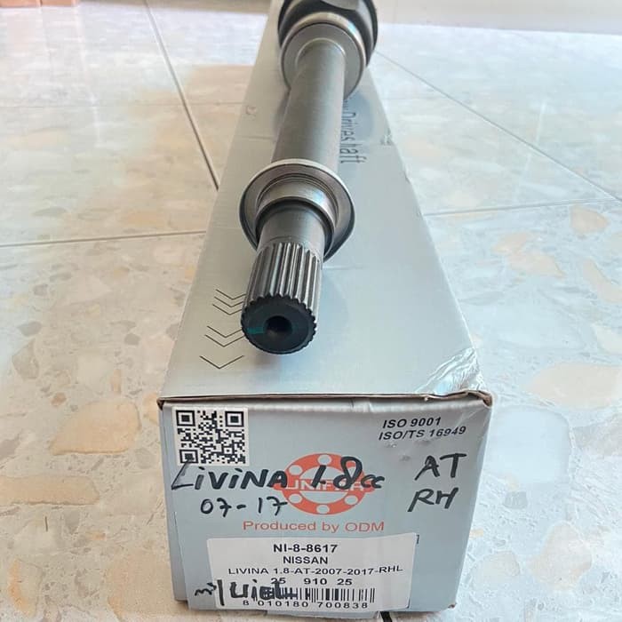 AS RODA CV JOINT ASSY LIVINA 1.8CC 07-17 MATIC KANAN NI-8-8617 UNIFAR