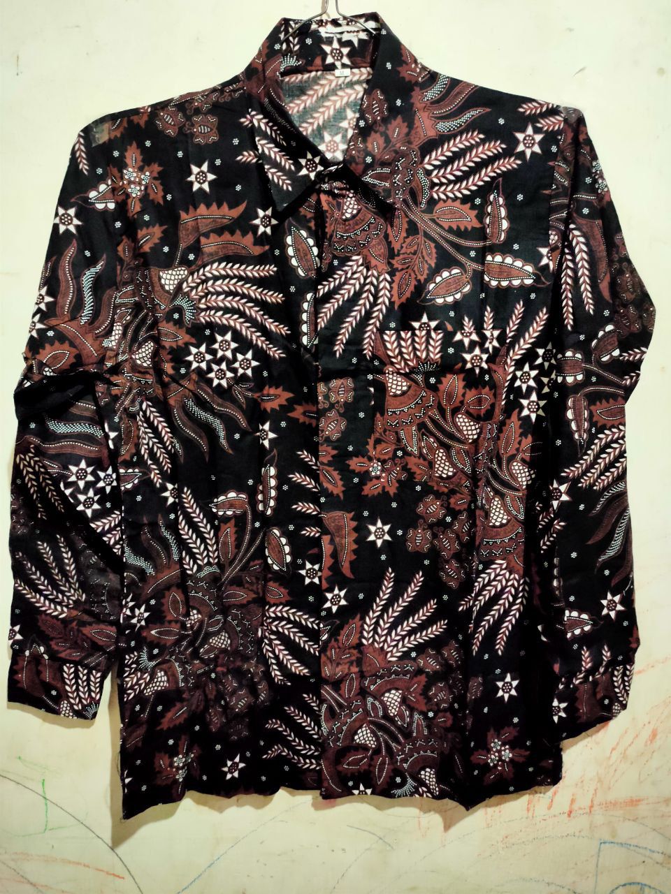 Kemeja Batik Semi Sutra Shyntetic Premium Exclusive Puring Istimewa Bahu Pakai Busa