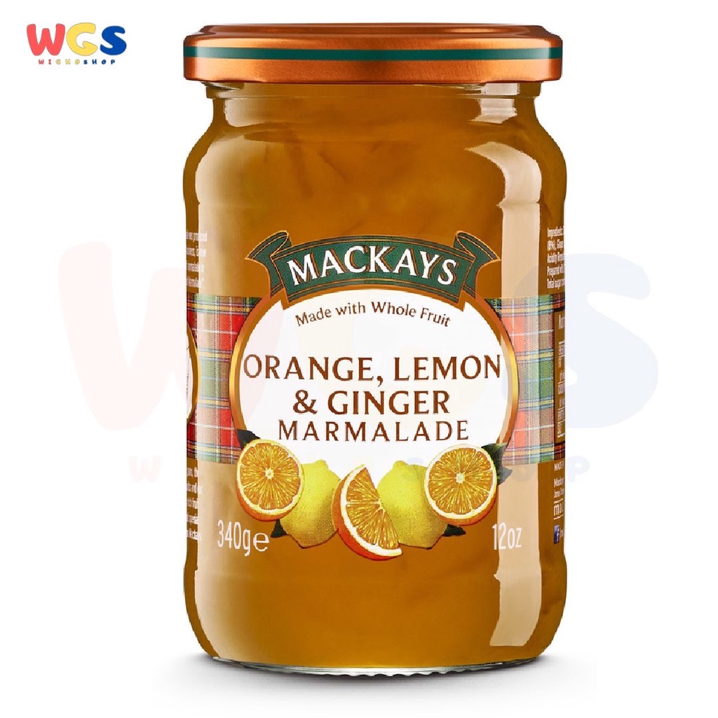 Mackays Selai Orange, Lemon & Ginger Marmalade 340g