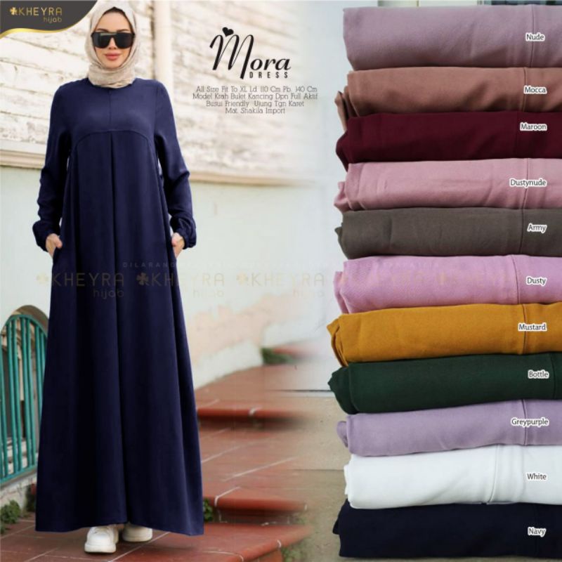 MORA DRESS BUSUI FRIENDLY Original by Kheyra Hijab
