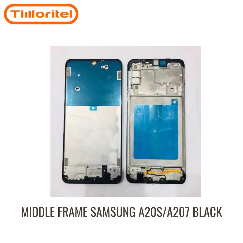 TULANG TENGAH / MIDDLE FRAME SAMSUNG A20S/A207 BLACK