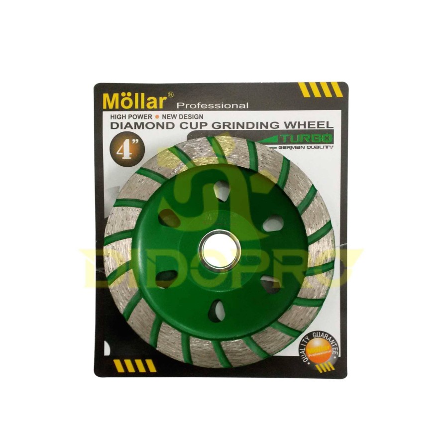 Diamond Cup 4&quot; MOLLAR Grinding Wheel Mangkok 4 inch TURBO Mata Gerinda