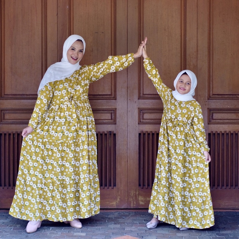 GAMIS COUPLE IBU DAN ANAK GAMIS MUSLIMAH [ Harga terpisah] AGK1