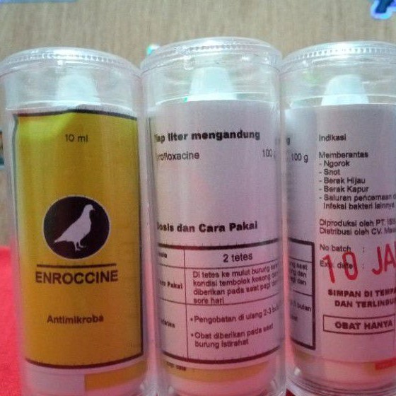 obat burung enroccine enrosin vitarest merpati sakit lemas ngorok bulu ngembang goham snot muyung