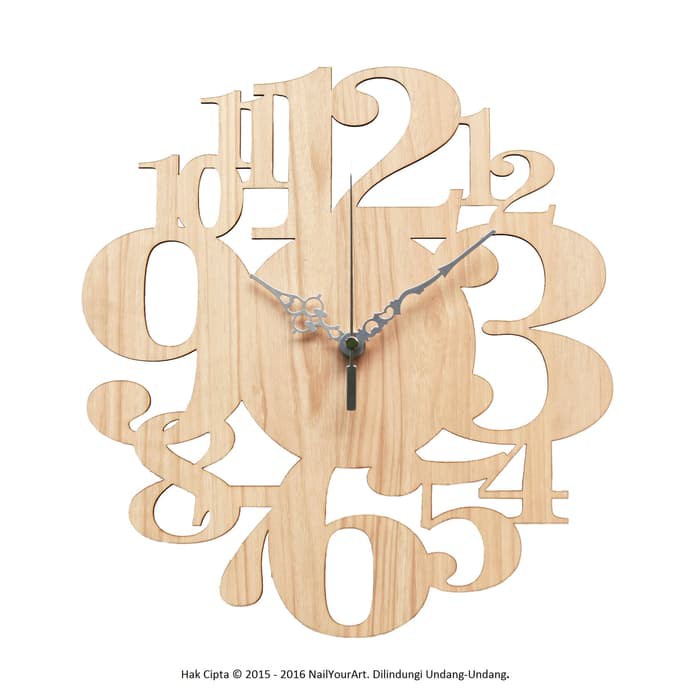 Jam Dinding Unik Artistik - Numbers II Wall Clock