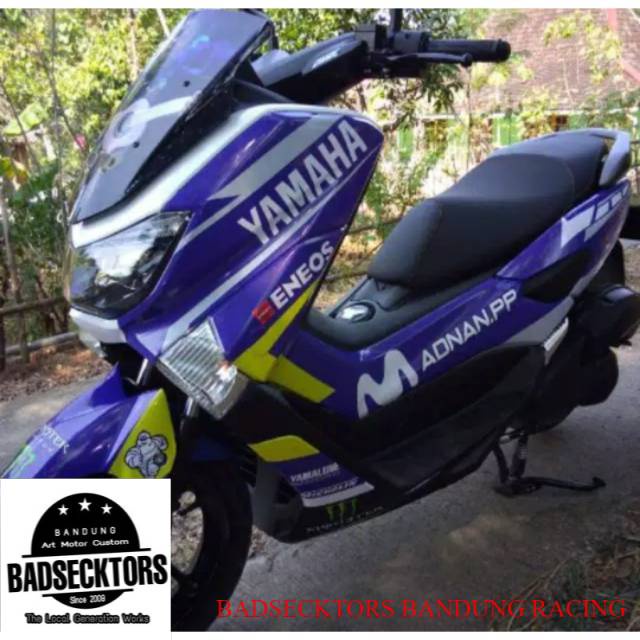 Decal stiker NMAX yamaha eneos biru movistar variasi keren