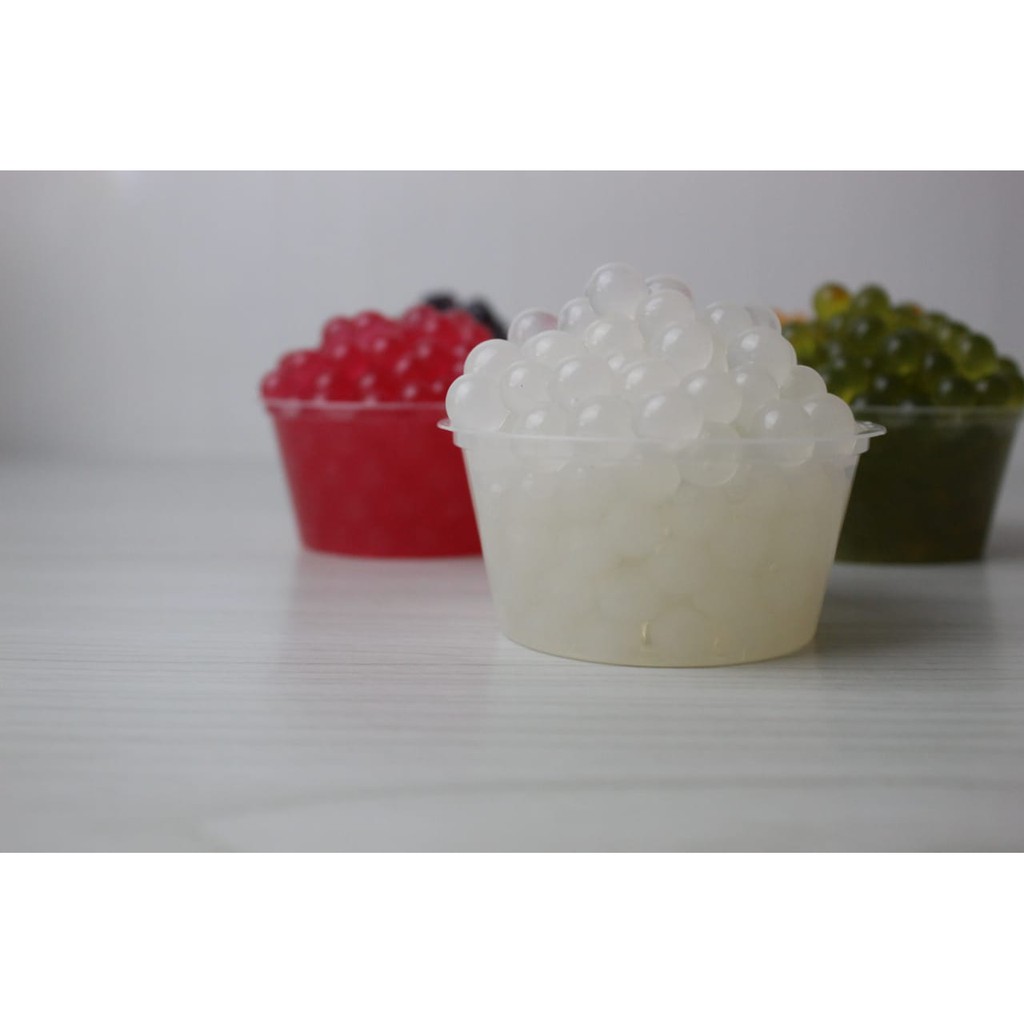 Popping Boba Lychee 500g - Jelly Mutiara - Topping Minuman Kekinian