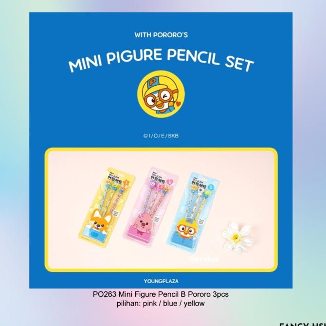 

Open DS] ORI KOREA MINI FIGURE PENCIL B PORORO 3 PCS PO263