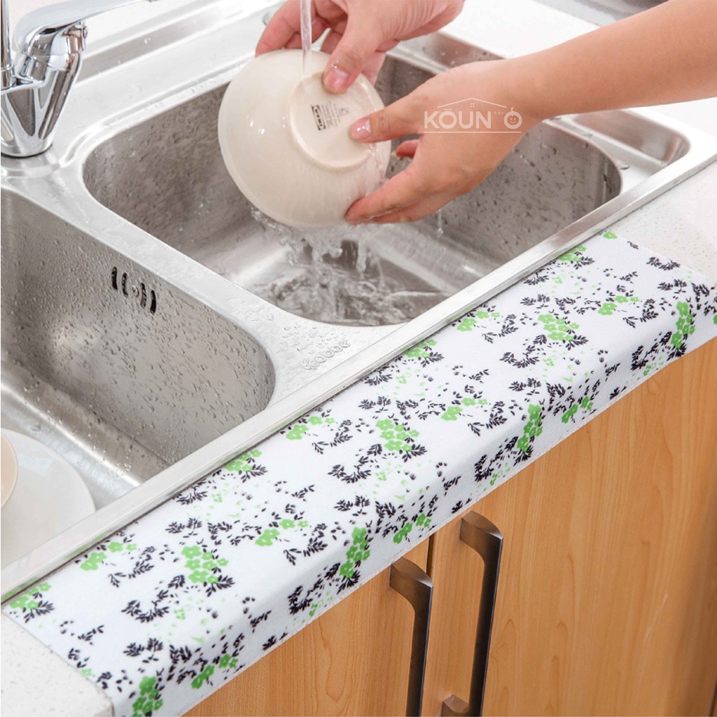 Stiker Anti Air Stiker Kain Penyerap Air Tempelan Dapur Wastafel Kloset Closet Basin Kitchen Sink