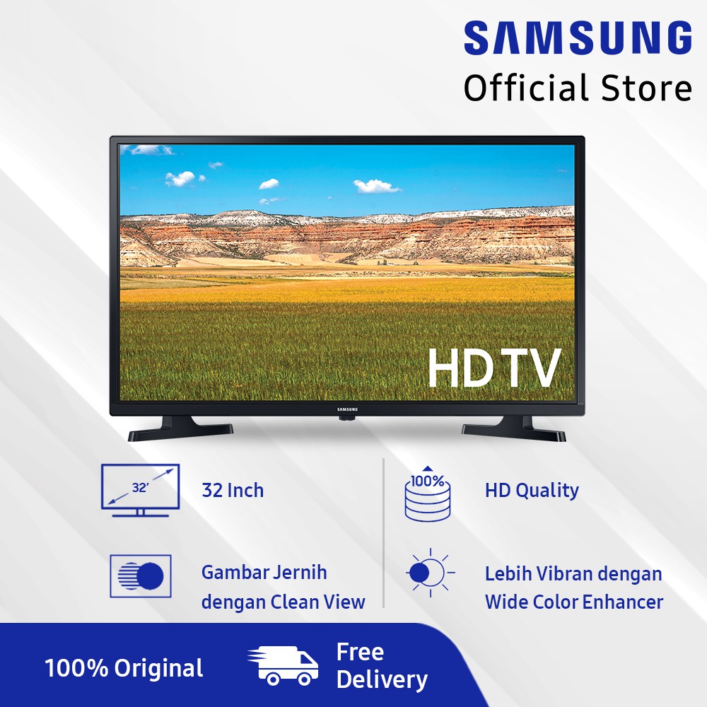 Led Tv Samsung 32 inch 32inch UA32T4001AK UA 32T4001 AK 32T T4001 Digital DVB T2 Garansi resmi