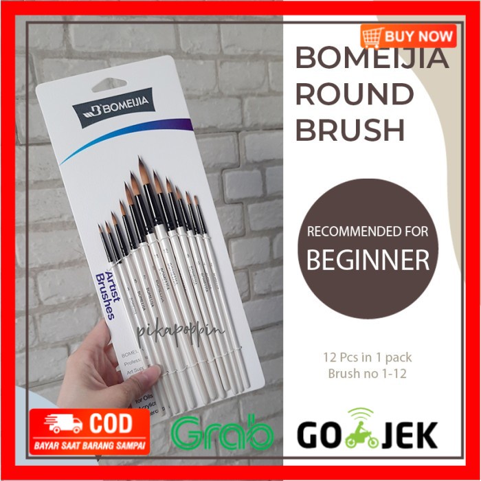 

(BISA COD) BOMEIJIA Round Brush 12 pcs - 6 pcs