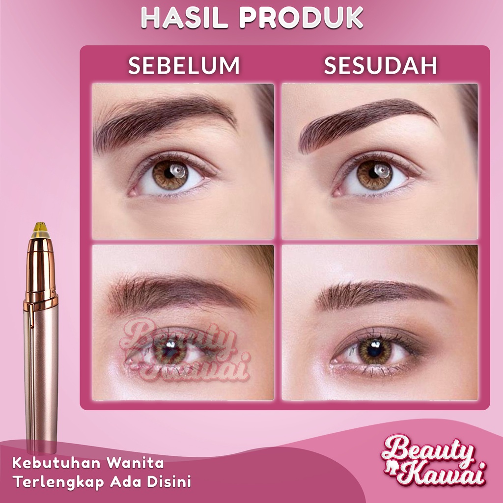 Cukur Alis Pencukur Rambut Eyebrow Shaver Cukuran Elektrik Trimmer Hair Flawless