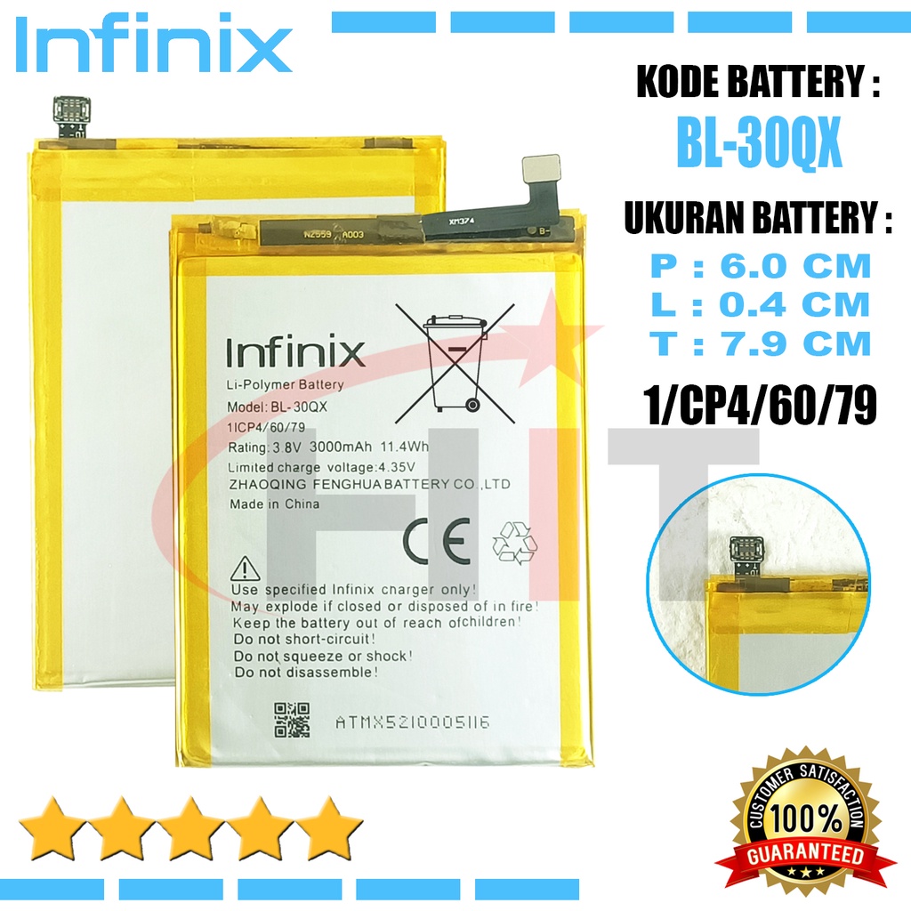 Baterai Battery INFINIX HOT S / HOT S PRO X521 BL-30QX