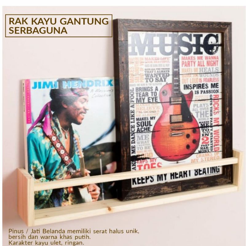 Rak buku / rak foto / rak gantungan baju / dekorasi kamar / dekorasi kayu / pajangan aesthetic