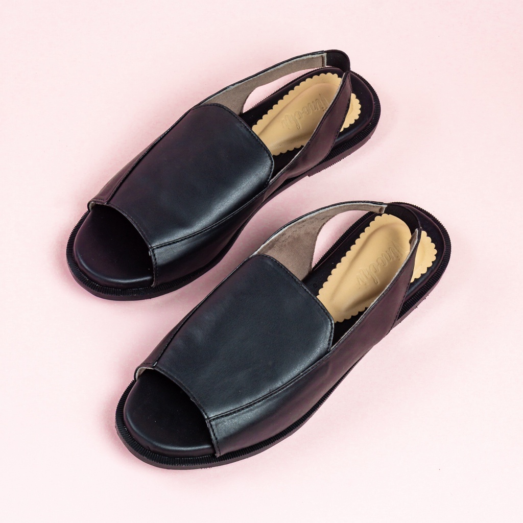 Sandal Slip On Wanita / Sandal Simple Wanita / Sandal Flat Terbuka / Sandal Tali Tinochi Simplify