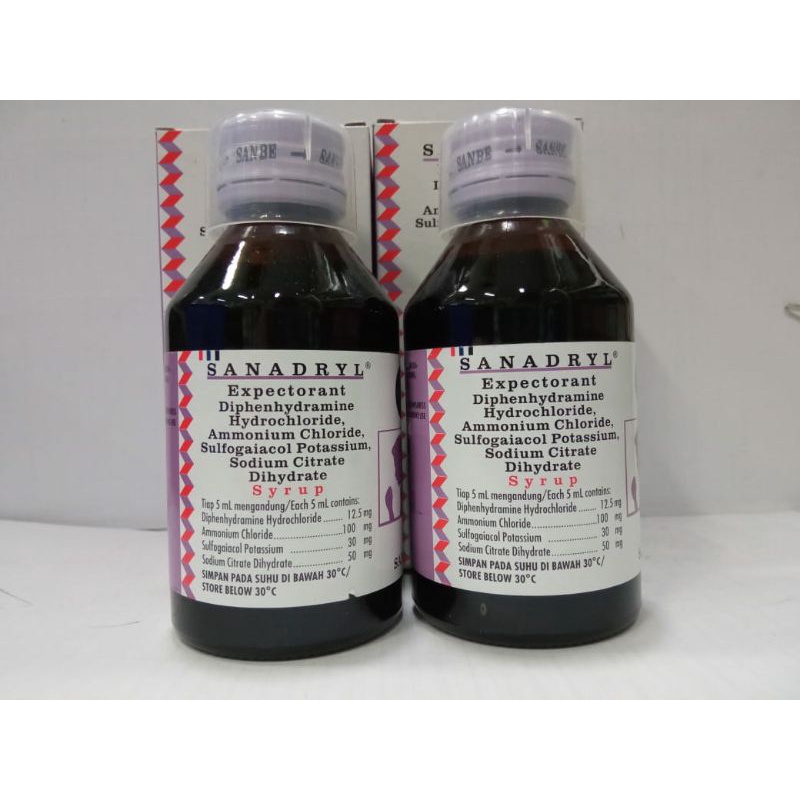 SANADRYL Expectorant Syrup 120 ml