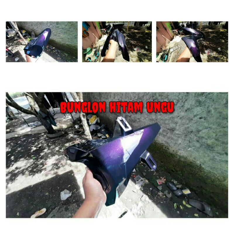 cat warna bunglon hitam ungu