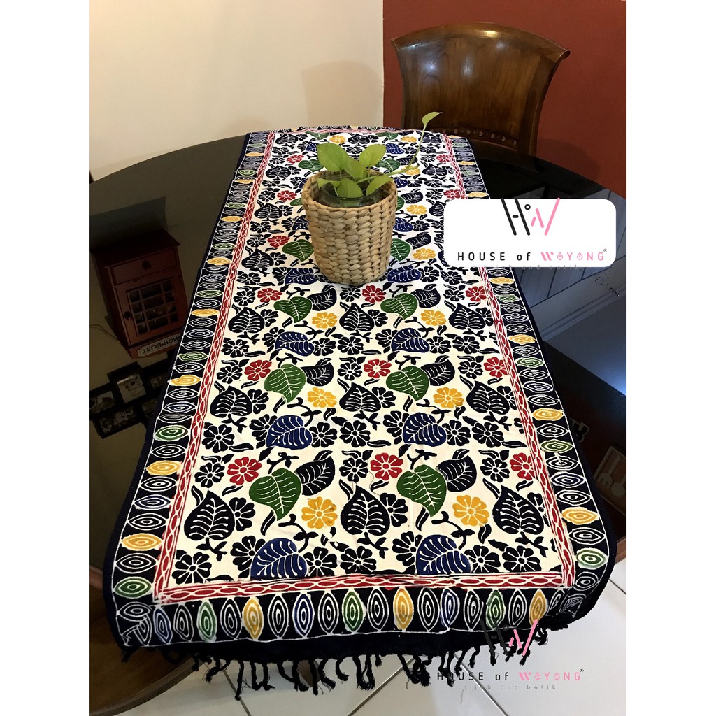 TAPLAK MEJA AESTHATIC BATIK CANTIK | TAPLAK PANJANG RUANG TAMU