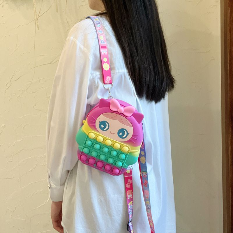 Tas Ransel Pop it bisa nyala  size mini tidak masuk Buku