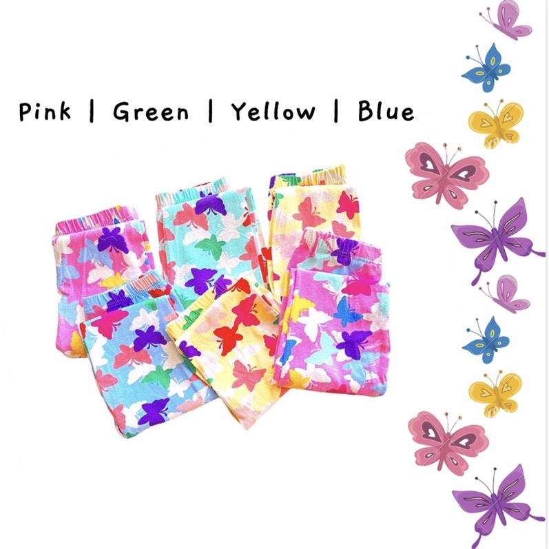 Legging Anak Perempuan Callysta Celana Leging Anak Perempuan Bayi Balita Remaja SD SMP Butterfly