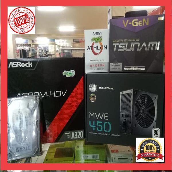 Paket AMD Athlon 200GE A320MHDV ASrock