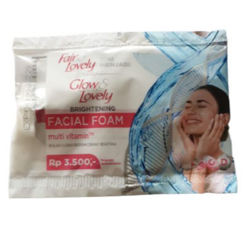 FAIR &amp; LOVELY GLOW &amp; LOVELY FACIAL FOAM 9GR