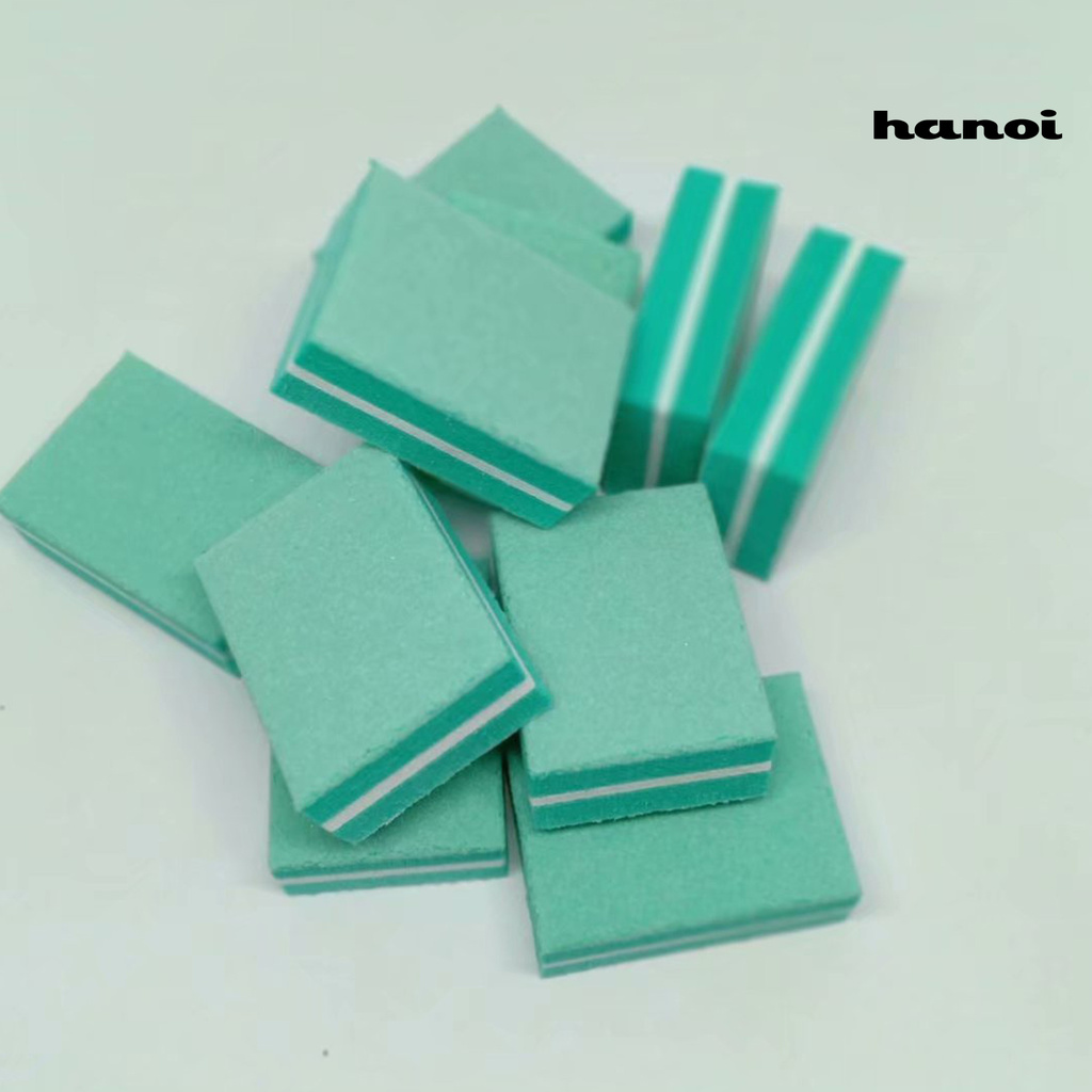 Hmjg_50Pcs / Kantong Balok Spons Buffer Kikir Kuku Mini Multifungsi Untuk Manicure