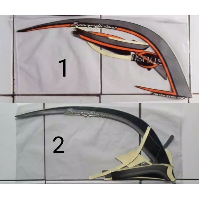 Sticker Striping Scoopy Stylish 2017