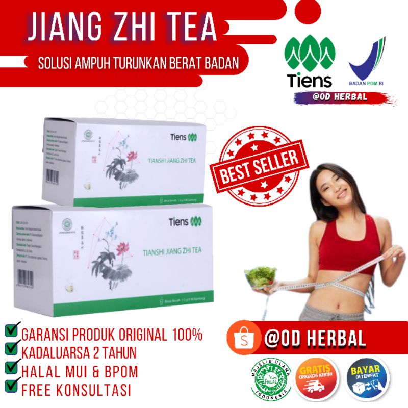 Jual Jiang Zhi Tea Tiens 1 Box Isi 40 Sachet Teh Pelangsing Suplemen Penurun Berat Badan Diet