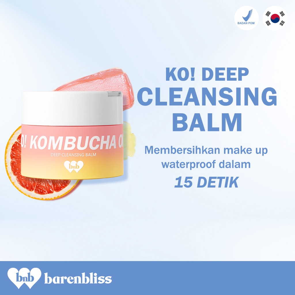 ★ BB ★ BNB Barenbliss KO! Kombucha Omega Deep Cleansing Balm - Oil Cleanser Pembersih Make Up Waterproof