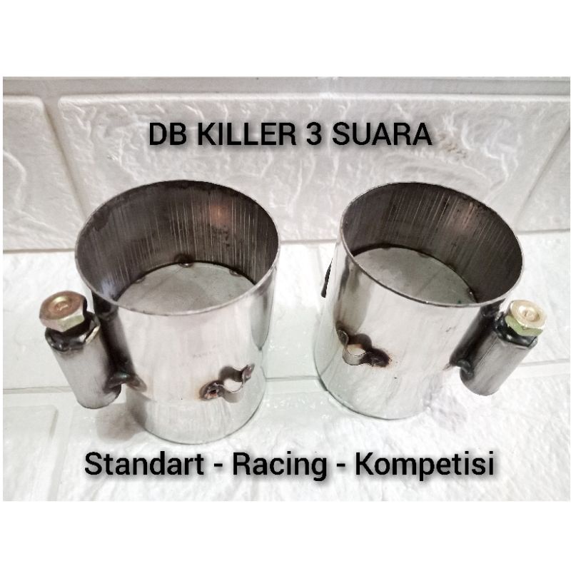 KNALPOT RACING DB KILLER 3 SUARA PEREDAM SUARA UNIVERSAL INLET 50