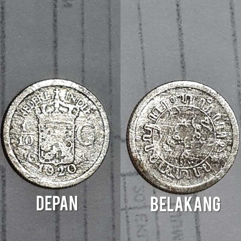 5 KEPING 1/10 GULDEN 1920 COIN NEDERL INDIE UANG KOIN SILVER ANTIK READY