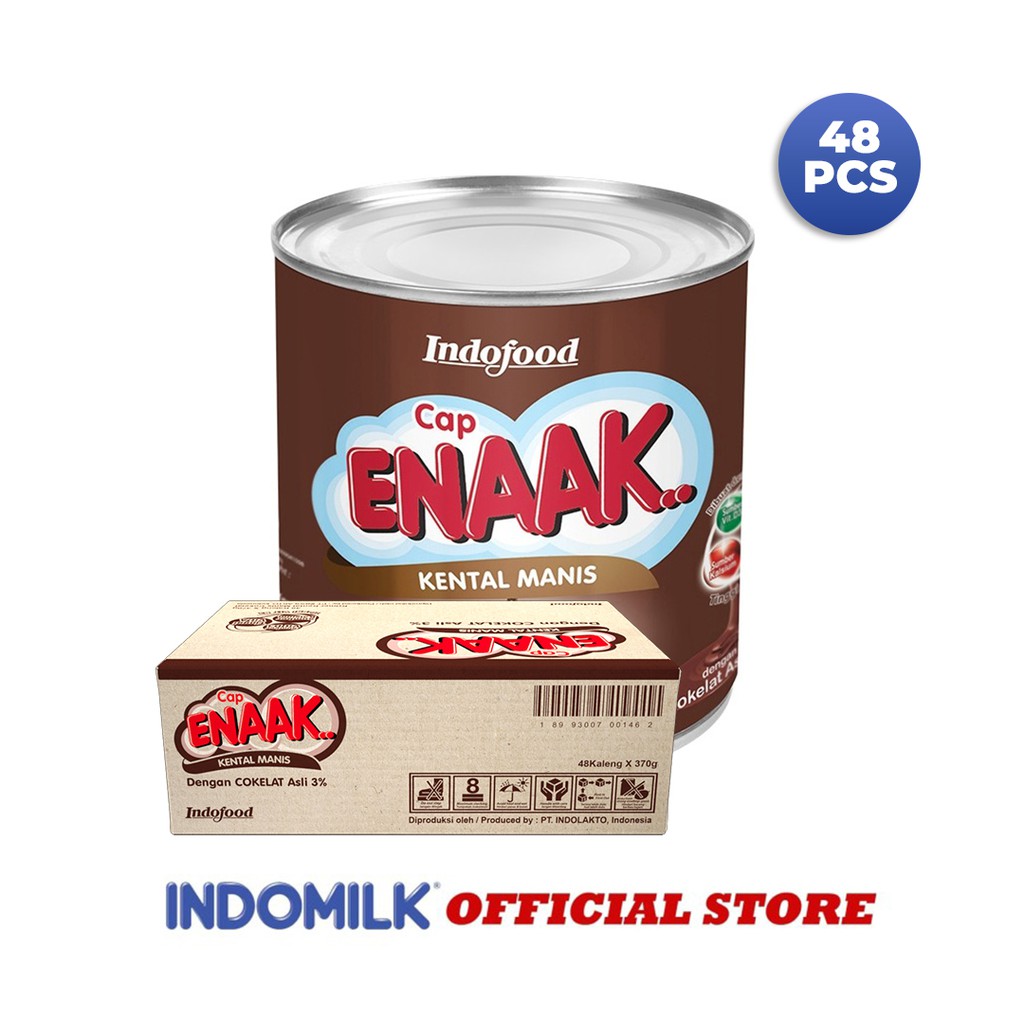 

Cap Enaak Krimer Kental Manis Cokelat 370 gr X 48 Pcs