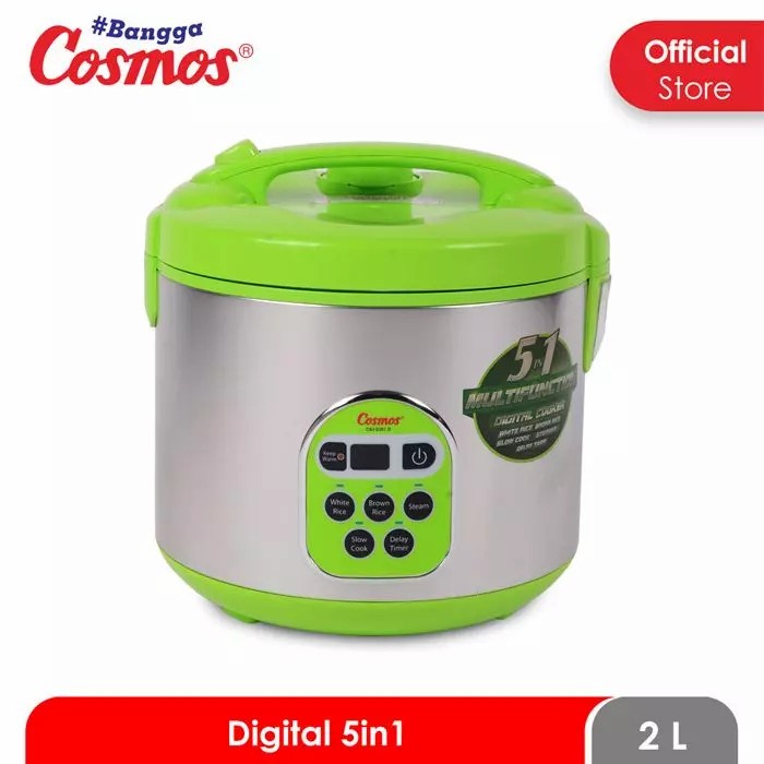 Rice Cooker Digital Non Stick Cosmos Magic Com 2 Liter 5 in 1 CRJ2301D