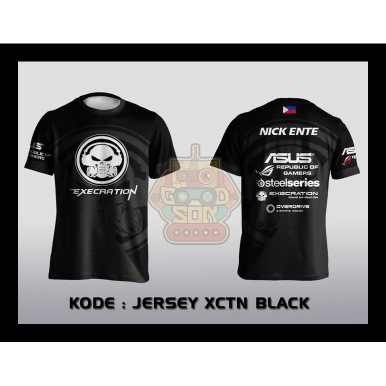 Stok Baru Jersey Kaos Team Gaming Dota 2 Execration Hitam Kaos Cowok Termurah Shopee Indonesia