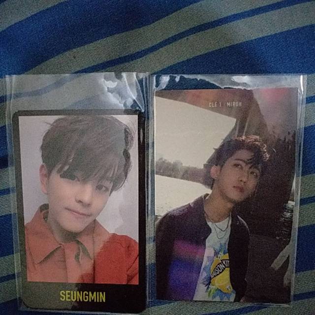 Stray Kids Miroh PC seungmin black border , changbin limited