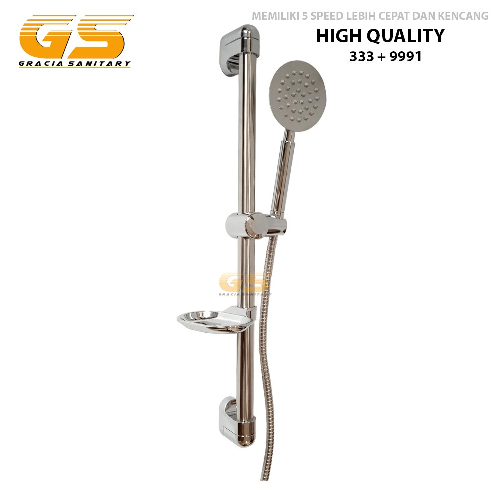 Shower Set Tiang Murah Bahan Stainless Shower Aliran Kencang