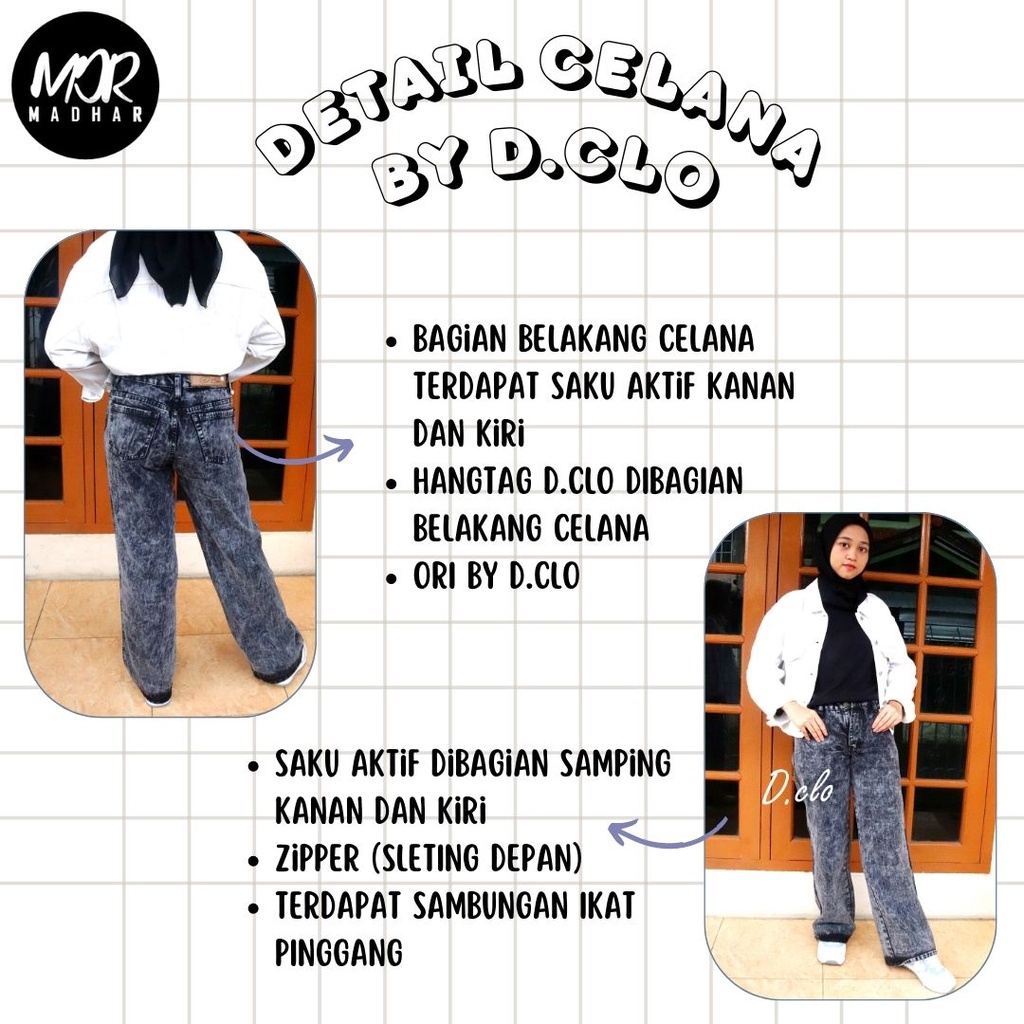 Celana Loose Jeans Wanita High waist Jeans Snow Black Size M L XL XXL Celana Panjang Remaja Bawahan  Boyfriend Premium Import Kekinian