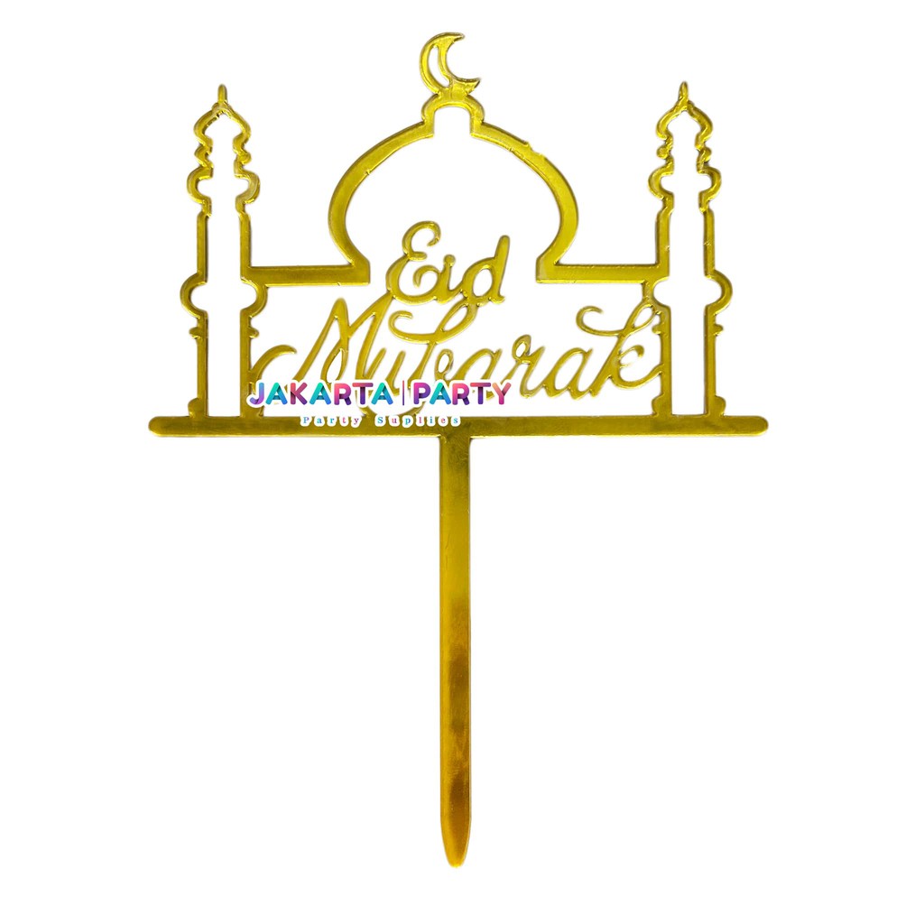 Cake Topper EID MUBARAK #2 / Topper Cake Lebaran / Hiasan Kue Lebaran