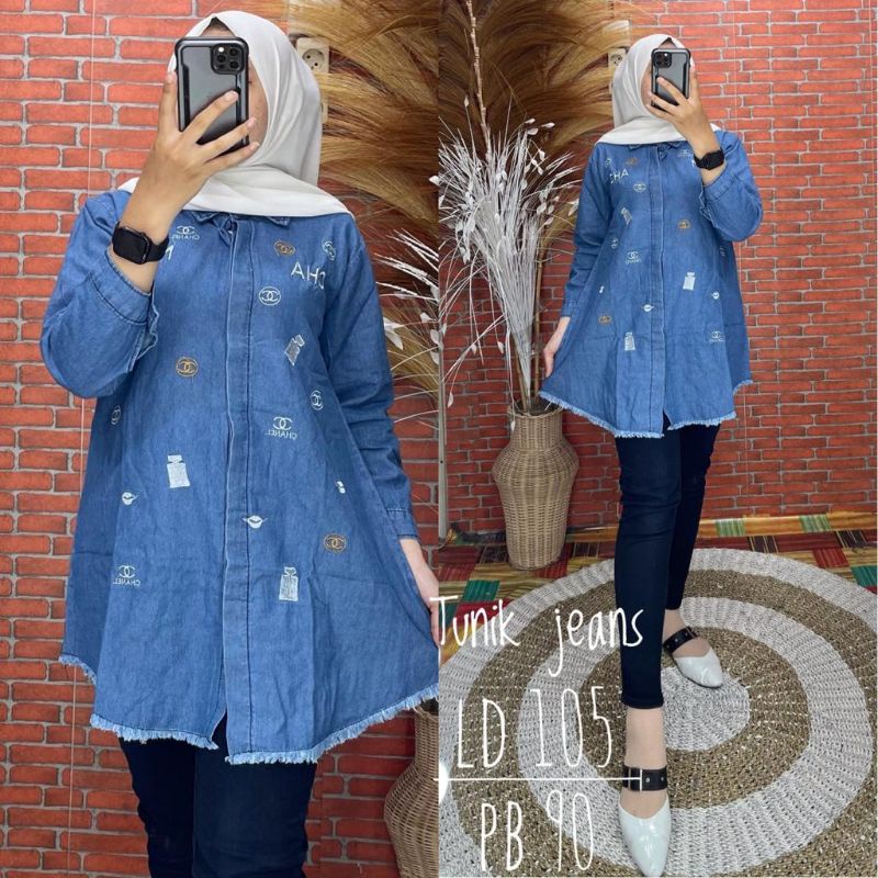 Tunik terbaru/model kemeja/motif channel