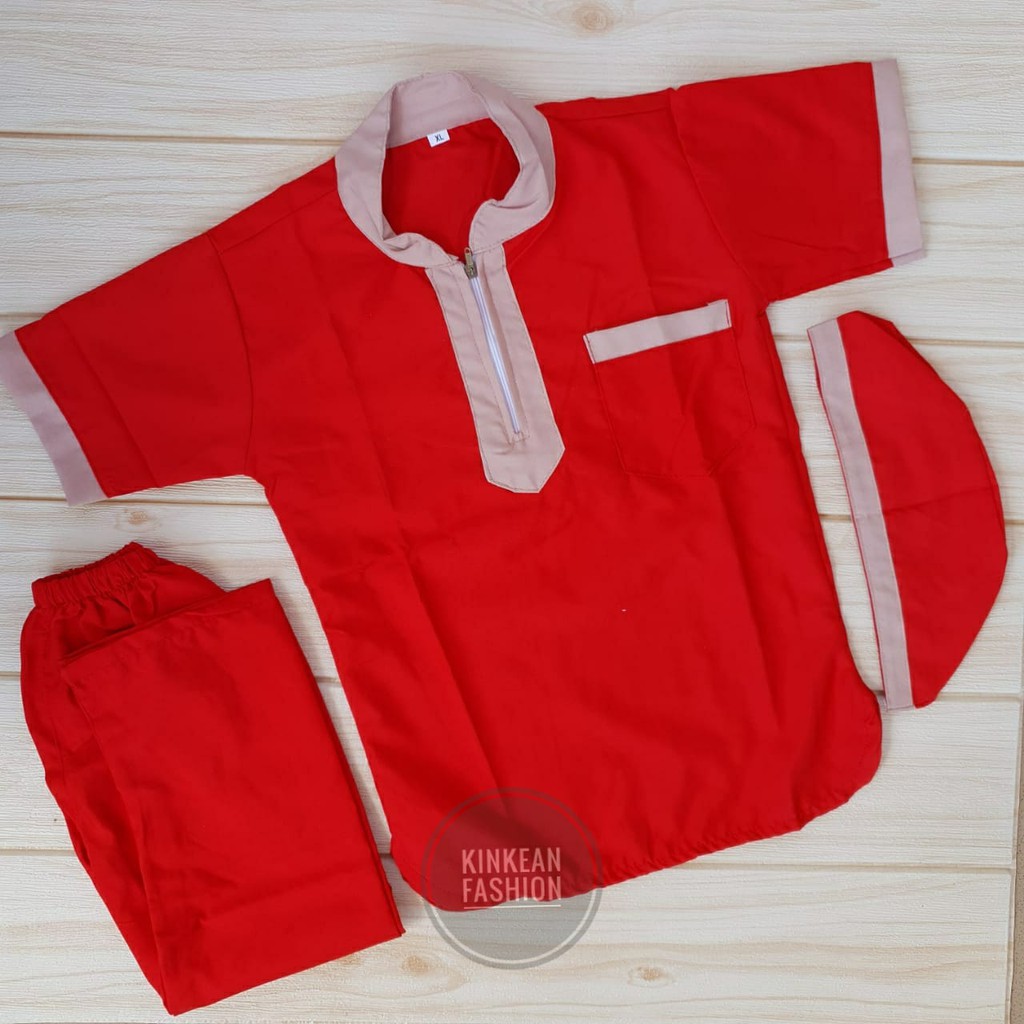 Koko Kurta Zipper Anak size XL &quot;6-7tahun&quot;