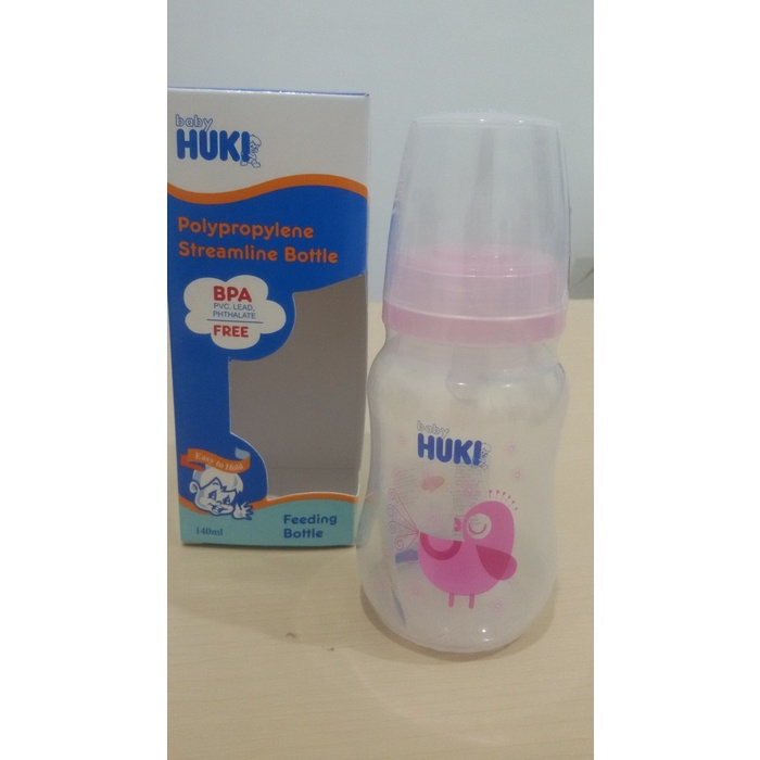 Botol susu bayi Huki deluxe PP HQ STREAMLINE 140 ml 250ML dot ortho gepeng bpa free