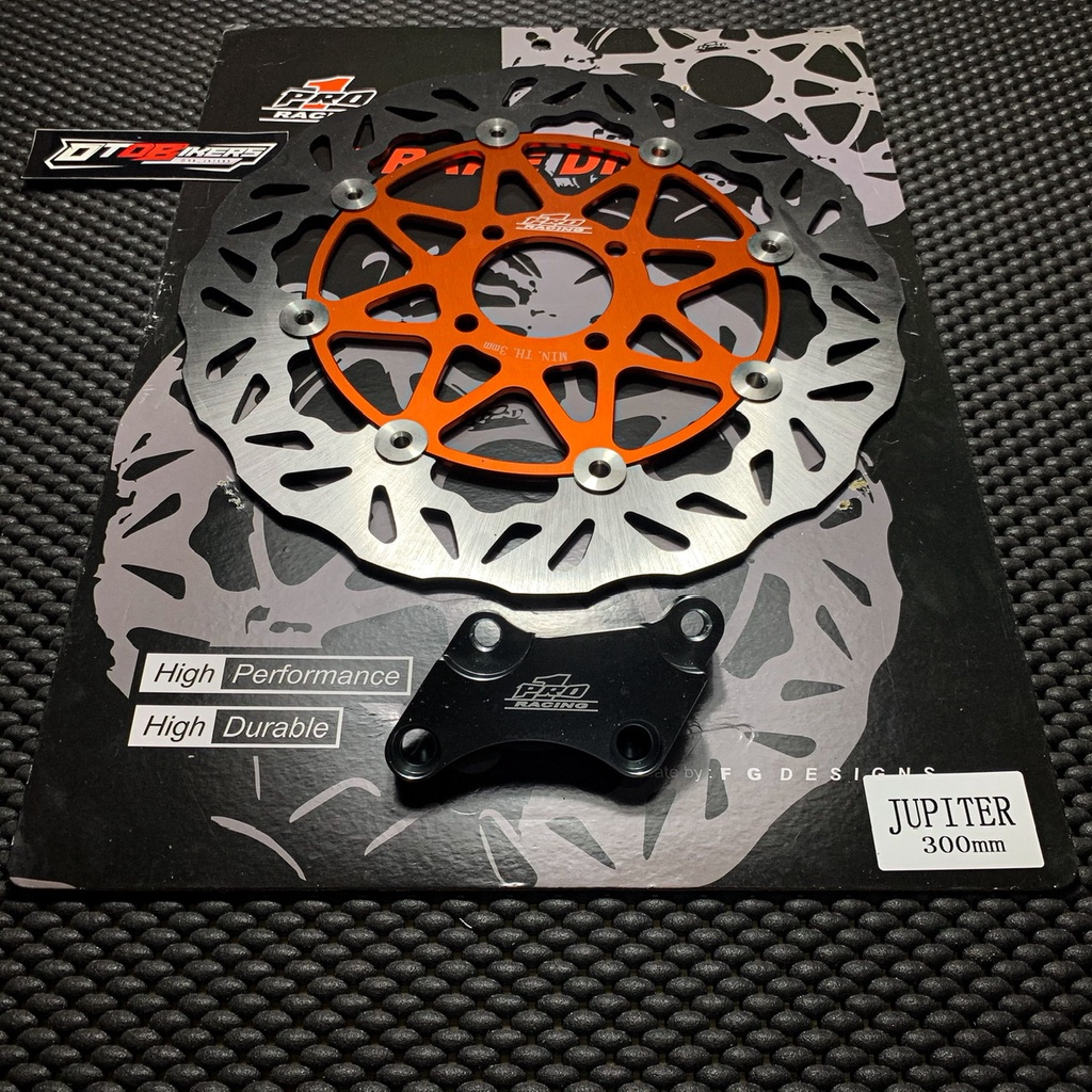 Piringan Cakram 300 mm PSM Jupiter z MX 135 Z1 Vega R ZR New fizr rx MX King 150 floating disc 300mm titanium model moto1 pro1 tdr-Pro1 Orange